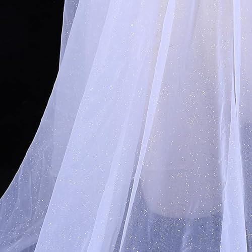 300cm*160cm Organza Stoffe zum Nähen Meterware,Dekostoff Kostümstoff zum Nähen Leichter Glanz Glitzer Organza Tüllstoff Für Kleidung Dekoration Gardine Vorhänge Tischdecken Deko Schals -Weiß 300cm*160cm Organza Stoffe zum Nähen Meterware,Dekostoff Kostümstoff zum Nähen Leichter Glanz Glitzer Organza Tüllstoff Für Kleidung Dekoration Gardine Vorhänge Tischdecken Deko Schals -Weiß von SYSUII