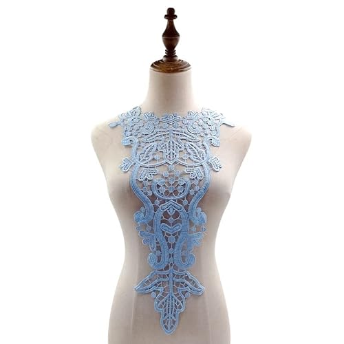 3D Blume Spitze Kragen Applikation Spitzemotiv Applique Patches Bestickter Aufnäher zum Nähen Stoff Kleid Dekoration Kostüm Zubehör Hochzeitskleid Deko am Ausschnitt,Himmelblau 3D Blume Spitze Kragen Applikation Spitzemotiv Applique Patches Bestickter Aufnäher zum Nähen Stoff Kleid Dekoration Kostüm Zubehör Hochzeitskleid Deko am Ausschnitt,Himmelblau von SYSUII