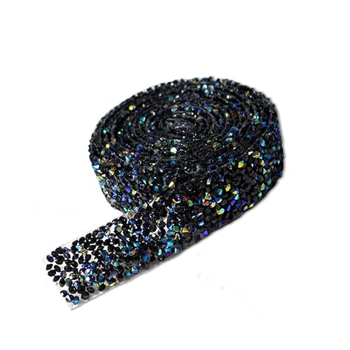 5 Yards 1cm Breite Selbstklebend Kristall Strass Diamant Band DIY Bling Diamant Aufkleber Bling Strass Band für Kunsthandwerk DIY Hochzeit Dekoration Party Handwerk Telefon-Schwarz Bunt 5 Yards 1cm Breite Selbstklebend Kristall Strass Diamant Band DIY Bling Diamant Aufkleber Bling Strass Band für Kunsthandwerk DIY Hochzeit Dekoration Party Handwerk Telefon-Schwarz Bunt von SYSUII