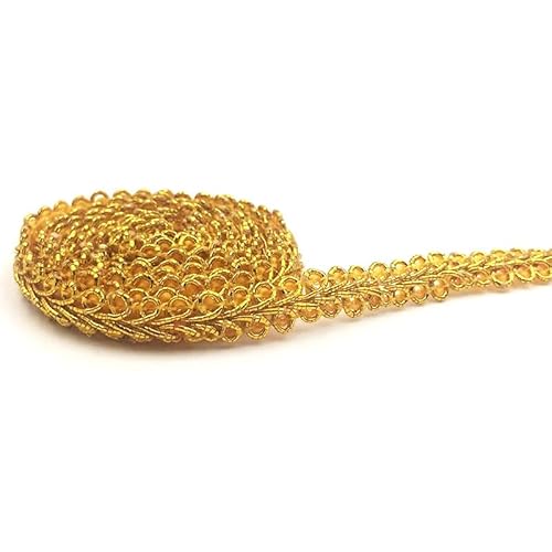 50 Meter Geflochten Zierband Borte aus Dekoband 0.8cm Breite Braid Spitzenbesatz Nähen Spitzenband Geschenkband Spitzenborte Schnur Kordelband Nähen Handwerk Hochzeit Deko Haus Dekoration-Gold 50 Meter Geflochten Zierband Borte aus Dekoband 0.8cm Breite Braid Spitzenbesatz Nähen Spitzenband Geschenkband Spitzenborte Schnur Kordelband Nähen Handwerk Hochzeit Deko Haus Dekoration-Gold von SYSUII