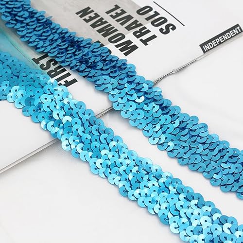 5M*30mm Paillettenband Glänzendes Zierband Paillettenband Glitzer Borte aus Dekoband Zierband FüR Diy NäHen KostüMe Handwerk Verzierungen Kleidung Kleid Dekoration Schmuckherstellung-hellblau #2 5M*30mm Paillettenband Glänzendes Zierband Paillettenband Glitzer Borte aus Dekoband Zierband FüR Diy NäHen KostüMe Handwerk Verzierungen Kleidung Kleid Dekoration Schmuckherstellung-hellblau #2 von SYSUII