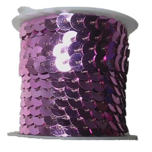 5M Paillettenband Elastische Pailletten Trim 6mm Pailletten Bänder Flache Glitzerband Borten Stretch Bling Paillettenborte für Kleid Dekorieren Diy Handwerk Nähen Schmuck Machen Basteln-Hell-Pink 5M Paillettenband Elastische Pailletten Trim 6mm Pailletten Bänder Flache Glitzerband Borten Stretch Bling Paillettenborte für Kleid Dekorieren Diy Handwerk Nähen Schmuck Machen Basteln-Hell-Pink von SYSUII