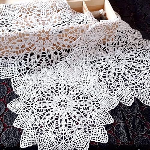 6 Stück weiße Spitze Runde Tischset-handgefertigt gehäkelte Untersetzer Tischläufer Handarbeit Geklöppelt Spitzendeckchen Häkeldeckchen Tischdecke für Tassen,Vasen,Küche,Esszimmer-20cm #4 6 Stück weiße Spitze Runde Tischset-handgefertigt gehäkelte Untersetzer Tischläufer Handarbeit Geklöppelt Spitzendeckchen Häkeldeckchen Tischdecke für Tassen,Vasen,Küche,Esszimmer-20cm #4 von SYSUII