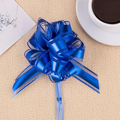 60 Stück Pull Bögen Geschenkbänder Ziehschleife Geschenkband Deko Band Schleifen für Geschenkverpackungen für Geburtstag,Weihnachten,Neujahr,Autoschleifen Hochzeit Autoschmuck Tischdeko -Dunkelblau 60 Stück Pull Bögen Geschenkbänder Ziehschleife Geschenkband Deko Band Schleifen für Geschenkverpackungen für Geburtstag,Weihnachten,Neujahr,Autoschleifen Hochzeit Autoschmuck Tischdeko -Dunkelblau von SYSUII