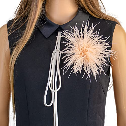 Damen Federbrosche,Natürliche Straußenfeder Ansteckbrosche Federbrosche Feder Blume Brosche Pins Kleid Zubehör Fascinators Kostüme Dekor Kopfbedeckung für Hochzeit Party Festival -Champagner Gold Damen Federbrosche,Natürliche Straußenfeder Ansteckbrosche Federbrosche Feder Blume Brosche Pins Kleid Zubehör Fascinators Kostüme Dekor Kopfbedeckung für Hochzeit Party Festival -Champagner Gold von SYSUII