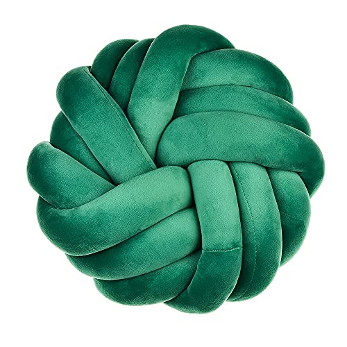 Knotenkissen Geknotetes Kissen,35*35cm Baby Kissen Deko Kuschelkissen Dekokissen handgefertigtes rundes Kissen Wurfkissen für Sofa Bett Schlafzimmer, Zuhause, moderne Knotendekoration-Grün #2 Knotenkissen Geknotetes Kissen,35*35cm Baby Kissen Deko Kuschelkissen Dekokissen handgefertigtes rundes Kissen Wurfkissen für Sofa Bett Schlafzimmer, Zuhause, moderne Knotendekoration-Grün #2 von SYSUII