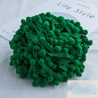 Pomponborte 20m Rainbow Pom Bommelband Bommel Fringe Pompoms Bunt Bastel-Nähband Pom Poms Quaste Spitze Trimm Ball Fransen für Kleidung Kissen Vorhänge Heimwerker-Nähzubehör -Armeegrün Pomponborte 20m Rainbow Pom Bommelband Bommel Fringe Pompoms Bunt Bastel-Nähband Pom Poms Quaste Spitze Trimm Ball Fransen für Kleidung Kissen Vorhänge Heimwerker-Nähzubehör -Armeegrün von SYSUII