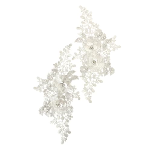SYSUII 1 Paar 3D-Blumenstickerei Spitzenstoff Bestickte Perlen Blumenapplikation Aufnäher Stickerei Spitze Applikationen Nähen auf Patches für Kleidung Nähen Hochzeit Braut Kleid -Beige SYSUII 1 Paar 3D-Blumenstickerei Spitzenstoff Bestickte Perlen Blumenapplikation Aufnäher Stickerei Spitze Applikationen Nähen auf Patches für Kleidung Nähen Hochzeit Braut Kleid -Beige von SYSUII