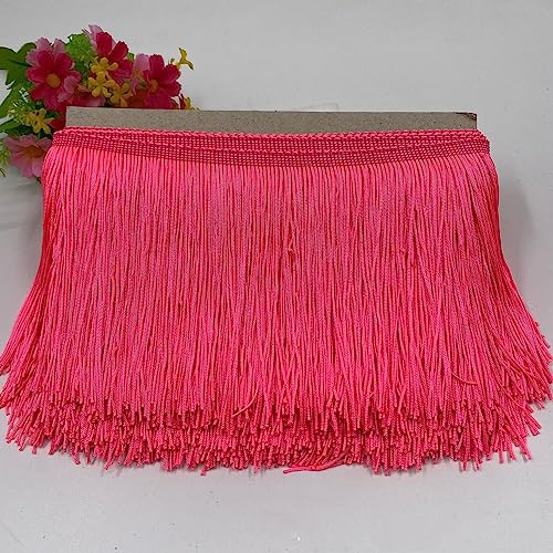 SYSUII 10 Meter Länge 15cm Breite Fransenborte Quaste Fransen-Borten Fransenband Schnittfranse Dekoband zum Nähen Tanzfransen Nähzubehör für DIY Basteln Apparel Kleidung,Kostüme Dekoration -Rosa SYSUII 10 Meter Länge 15cm Breite Fransenborte Quaste Fransen-Borten Fransenband Schnittfranse Dekoband zum Nähen Tanzfransen Nähzubehör für DIY Basteln Apparel Kleidung,Kostüme Dekoration -Rosa von SYSUII