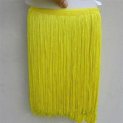 SYSUII 10 Meter Länge 30cm Breite Fransenborte Polyester Fransen Geschnitten Fransenborte Trimmen Lateinisches Tanzfransen Nähzubehör für DIY Basteln Apparel Kleidung,Kostüme,Nähen,Dekoration -Gelb2# SYSUII 10 Meter Länge 30cm Breite Fransenborte Polyester Fransen Geschnitten Fransenborte Trimmen Lateinisches Tanzfransen Nähzubehör für DIY Basteln Apparel Kleidung,Kostüme,Nähen,Dekoration -Gelb2# von SYSUII