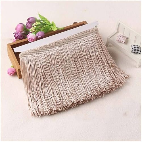 SYSUII 10 Meter Länge 30cm Breite Quaste Schnittfranse Fransen Geschnitten Fransenborte Quaste Fransen-Borten Bänder zum Nähen,DIY Basteln,Kleidung Dessous Kostüme Vorhänge Dekoration,Beige SYSUII 10 Meter Länge 30cm Breite Quaste Schnittfranse Fransen Geschnitten Fransenborte Quaste Fransen-Borten Bänder zum Nähen,DIY Basteln,Kleidung Dessous Kostüme Vorhänge Dekoration,Beige von SYSUII