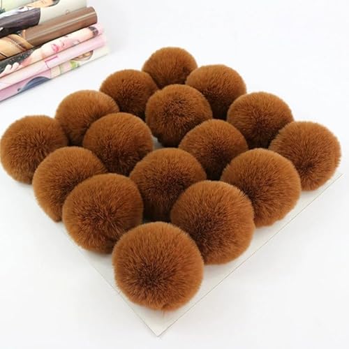 SYSUII 10 Stück 8cm Kunstfell Pompon Fellbommel Kunstfell Bommel Pompon Pom Ball DIY Fell Pom Poms für Damen Mädchen Mützen Beanies Tasche Weihnachtsdekoration Schlüsselanhänger Dekoration -Kaffee SYSUII 10 Stück 8cm Kunstfell Pompon Fellbommel Kunstfell Bommel Pompon Pom Ball DIY Fell Pom Poms für Damen Mädchen Mützen Beanies Tasche Weihnachtsdekoration Schlüsselanhänger Dekoration -Kaffee von SYSUII