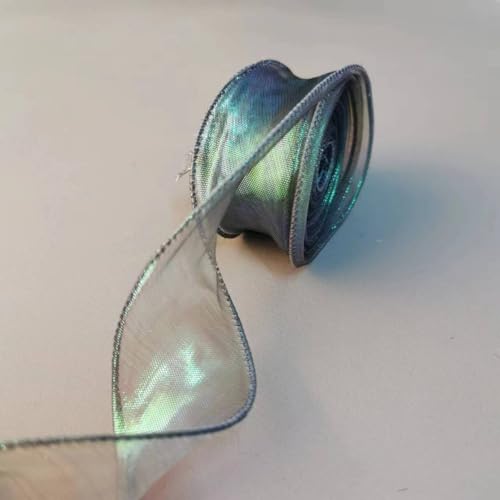 SYSUII 10 Yard Organza Bänder Geschenkband Schleifenband zum basteln Schimmer Sheer Seidenband Stoff Band Glitzer Dekoband für Weihnachten Geschenk Verpackung Party Hochzeit Dekoration -Grün SYSUII 10 Yard Organza Bänder Geschenkband Schleifenband zum basteln Schimmer Sheer Seidenband Stoff Band Glitzer Dekoband für Weihnachten Geschenk Verpackung Party Hochzeit Dekoration -Grün von SYSUII