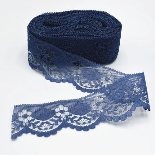 SYSUII 10 Yard Spitzenborte Spitzenband 4cm Breite Vintage Häkelband Häkelspitze Häkel-Borte Dekoband Spitze Zierband fur Hochzeit Deko DIY-Handwerk Tischdeko Basteln Geschenkband -Navy blau SYSUII 10 Yard Spitzenborte Spitzenband 4cm Breite Vintage Häkelband Häkelspitze Häkel-Borte Dekoband Spitze Zierband fur Hochzeit Deko DIY-Handwerk Tischdeko Basteln Geschenkband -Navy blau von SYSUII