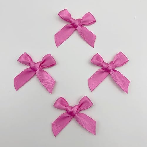 SYSUII 100 STK Mini Satinband Schleifen 3.5CM*3.2CM Mini Satin Schleifen Bowknot Klein Satin Band Bögen aus Polyester für Hochzeit Deko Karten DIY Basteln Handwerk Geschenkverpackungen -Dunkelrosa SYSUII 100 STK Mini Satinband Schleifen 3.5CM*3.2CM Mini Satin Schleifen Bowknot Klein Satin Band Bögen aus Polyester für Hochzeit Deko Karten DIY Basteln Handwerk Geschenkverpackungen -Dunkelrosa von SYSUII