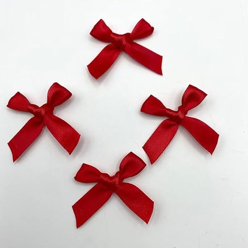 SYSUII 100 STK Mini Satinband Schleifen 3.5CM*3.2CM Mini Satin Schleifen Bowknot Klein Satin Band Bögen aus Polyester für Hochzeit Deko Karten DIY Basteln Handwerk Geschenkverpackungen -Rot SYSUII 100 STK Mini Satinband Schleifen 3.5CM*3.2CM Mini Satin Schleifen Bowknot Klein Satin Band Bögen aus Polyester für Hochzeit Deko Karten DIY Basteln Handwerk Geschenkverpackungen -Rot von SYSUII
