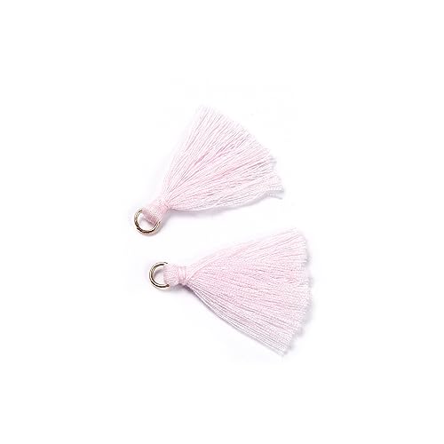 SYSUII 100 Stück Mini Quasten Anhänger 3.6cm Handgemachte Baumwolle Mini Troddel Quasten für Schmuckherstellung,DIY-Bastelzubehör,Lesezeichen,Heimdekoration DIY Schmuck Schlüsselanhänger -Rosa #3 SYSUII 100 Stück Mini Quasten Anhänger 3.6cm Handgemachte Baumwolle Mini Troddel Quasten für Schmuckherstellung,DIY-Bastelzubehör,Lesezeichen,Heimdekoration DIY Schmuck Schlüsselanhänger -Rosa #3 von SYSUII
