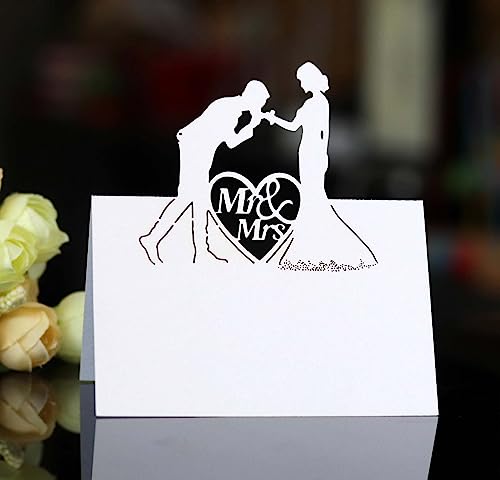 SYSUII 100Pcs Tischkarten Hochzeite,Perlweiss Blanko Namenskarten Herz Hochzeit Party Dekoration Hohle Sitznummernkarten Laser Schnitt Namenskärtchen, DIY Tischdeko für Hochzeiten, Partys-Weiße SYSUII 100Pcs Tischkarten Hochzeite,Perlweiss Blanko Namenskarten Herz Hochzeit Party Dekoration Hohle Sitznummernkarten Laser Schnitt Namenskärtchen, DIY Tischdeko für Hochzeiten, Partys-Weiße von SYSUII