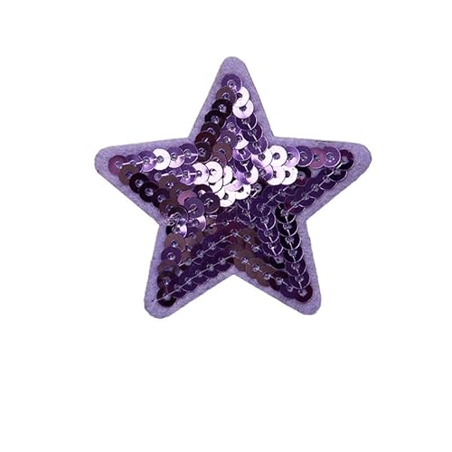 SYSUII 10PCS Bestickte Patches zum Aufbügeln Glitzer Pailletten Fünfzackiger Stern Bestickte Aufnäher zum Aufnähen Bügelflicken Patches Applikation für Hut,Jeans,Jacken Rucksäcke,DIY-Zubehör-Lila SYSUII 10PCS Bestickte Patches zum Aufbügeln Glitzer Pailletten Fünfzackiger Stern Bestickte Aufnäher zum Aufnähen Bügelflicken Patches Applikation für Hut,Jeans,Jacken Rucksäcke,DIY-Zubehör-Lila von SYSUII
