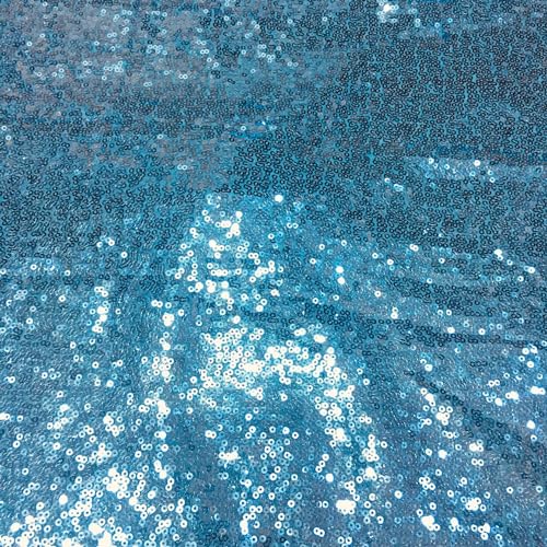 SYSUII 135cm * 1m Paillettenstoff Sparkly Stoff glitzernder Stoff Dekostoff Kostümstoff zum Nähen Stoff Tüll Pailletten-Stoff für Hochzeit Kleid Dekoration DIY Tisch Tutu Rock Party Deko - Blau #1 SYSUII 135cm * 1m Paillettenstoff Sparkly Stoff glitzernder Stoff Dekostoff Kostümstoff zum Nähen Stoff Tüll Pailletten-Stoff für Hochzeit Kleid Dekoration DIY Tisch Tutu Rock Party Deko - Blau #1 von SYSUII