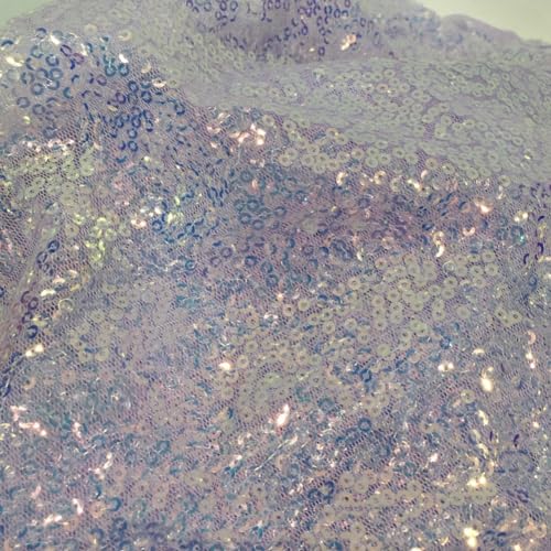 SYSUII 135cm * 1m Paillettenstoff Sparkly Stoff glitzernder Stoff Dekostoff Kostümstoff zum Nähen Stoff Tüll Pailletten-Stoff für Hochzeit Kleid Dekoration DIY Tisch Tutu Rock Party Deko - Lila Blau SYSUII 135cm * 1m Paillettenstoff Sparkly Stoff glitzernder Stoff Dekostoff Kostümstoff zum Nähen Stoff Tüll Pailletten-Stoff für Hochzeit Kleid Dekoration DIY Tisch Tutu Rock Party Deko - Lila Blau von SYSUII