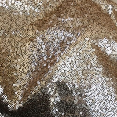 SYSUII 135cm * 2m Paillettenstoff Sparkly Stoff glitzernder Stoff Dekostoff Kostümstoff zum Nähen Stoff Tüll Pailletten-Stoff für Hochzeit Kleid Dekoration DIY Tisch Tutu Rock Party Deko - Gold #2 SYSUII 135cm * 2m Paillettenstoff Sparkly Stoff glitzernder Stoff Dekostoff Kostümstoff zum Nähen Stoff Tüll Pailletten-Stoff für Hochzeit Kleid Dekoration DIY Tisch Tutu Rock Party Deko - Gold #2 von SYSUII