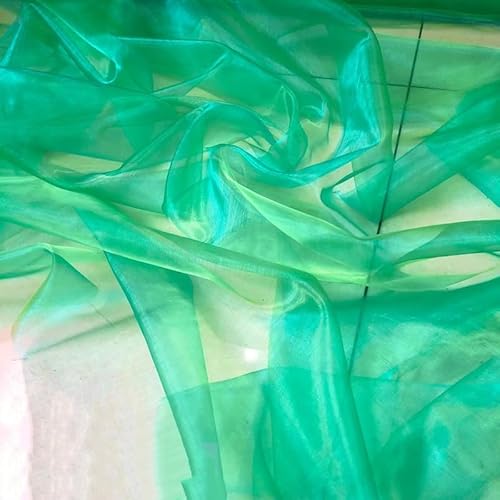 SYSUII 150cm*3m Organzastoff Glitzer Dekostoff zum Nähen Sparkly glitzernder Stoff Kostümstoff zum Nähen für Hochzeit Kleid Dekoration DIY Tisch Tutu Rock Party Deko Geschenk Bogen- Grün SYSUII 150cm*3m Organzastoff Glitzer Dekostoff zum Nähen Sparkly glitzernder Stoff Kostümstoff zum Nähen für Hochzeit Kleid Dekoration DIY Tisch Tutu Rock Party Deko Geschenk Bogen- Grün von SYSUII
