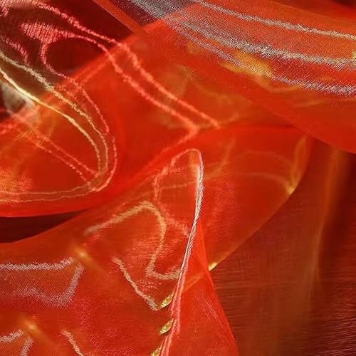 SYSUII 150cm*3m Organzastoff Glitzer Dekostoff zum Nähen Sparkly glitzernder Stoff Kostümstoff zum Nähen für Hochzeit Kleid Dekoration DIY Tisch Tutu Rock Party Deko Geschenk Bogen- Rot SYSUII 150cm*3m Organzastoff Glitzer Dekostoff zum Nähen Sparkly glitzernder Stoff Kostümstoff zum Nähen für Hochzeit Kleid Dekoration DIY Tisch Tutu Rock Party Deko Geschenk Bogen- Rot von SYSUII