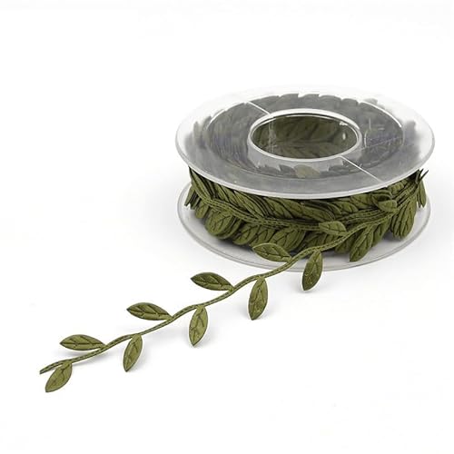 SYSUII 15m * 2.5cm Künstliche Reben Blätter Geschenkband Buchsgirlande Bastelschnur Dekokordel Girlande Blattband Geschenkband für Hausgarten Hochzeit Party Dekoration -Grün #2 SYSUII 15m * 2.5cm Künstliche Reben Blätter Geschenkband Buchsgirlande Bastelschnur Dekokordel Girlande Blattband Geschenkband für Hausgarten Hochzeit Party Dekoration -Grün #2 von SYSUII
