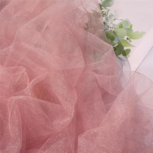 SYSUII 160cm*3m Organzastoff Sparkly Glitzer Dekostoff Kostümstoff zum Nähen Tüllstoff Glitzer Garn Tüll Deko Stoffe für Hochzeit Kleid Dekoration DIY Tisch Tutu Rock Party Deko - Rosa #4 SYSUII 160cm*3m Organzastoff Sparkly Glitzer Dekostoff Kostümstoff zum Nähen Tüllstoff Glitzer Garn Tüll Deko Stoffe für Hochzeit Kleid Dekoration DIY Tisch Tutu Rock Party Deko - Rosa #4 von SYSUII