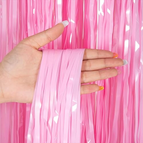 SYSUII 2 Stück Rosa Metallische Lametta Vorhänge Hintergrund,1m x 1m Party Vorhange Geburtstag Foto Hintergrund Folien Fransen Luftschlangen Deko Foto Requisiten Vorhängen Dekoration für Weihnachten SYSUII 2 Stück Rosa Metallische Lametta Vorhänge Hintergrund,1m x 1m Party Vorhange Geburtstag Foto Hintergrund Folien Fransen Luftschlangen Deko Foto Requisiten Vorhängen Dekoration für Weihnachten von SYSUII