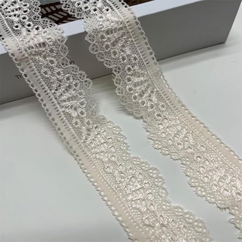 SYSUII 20 Yard Elastizität Spitzenborte Spitzenband 3cm Breite Spitzenstoff Spitzenbordüre mit Blumenmuster fur Hochzeit Deko DIY-Handwerk Karten,Dekorieren,Nähen,Basteln Geschenkband -Beige SYSUII 20 Yard Elastizität Spitzenborte Spitzenband 3cm Breite Spitzenstoff Spitzenbordüre mit Blumenmuster fur Hochzeit Deko DIY-Handwerk Karten,Dekorieren,Nähen,Basteln Geschenkband -Beige von SYSUII