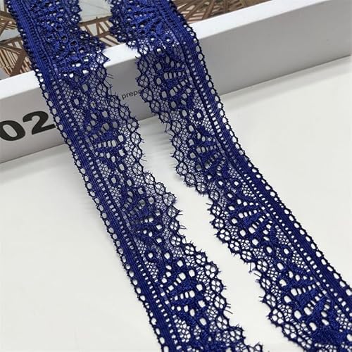 SYSUII 20 Yard Elastizität Spitzenborte Spitzenband 3cm Breite Spitzenstoff Spitzenbordüre mit Blumenmuster fur Hochzeit Deko DIY-Handwerk Karten,Dekorieren,Nähen,Basteln Geschenkband -Navy blau SYSUII 20 Yard Elastizität Spitzenborte Spitzenband 3cm Breite Spitzenstoff Spitzenbordüre mit Blumenmuster fur Hochzeit Deko DIY-Handwerk Karten,Dekorieren,Nähen,Basteln Geschenkband -Navy blau von SYSUII