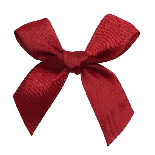 SYSUII 25 Stück Kleine Satinband Bögen Satinbandschleifen Schleifen zum Basteln 5×5cm Kleine Deko Schleife für DIY Handwerk Hochzeit Weihnachten Valentinstag Dekoration Karte Herstellung -Weinrot SYSUII 25 Stück Kleine Satinband Bögen Satinbandschleifen Schleifen zum Basteln 5×5cm Kleine Deko Schleife für DIY Handwerk Hochzeit Weihnachten Valentinstag Dekoration Karte Herstellung -Weinrot von SYSUII