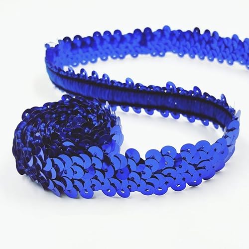 SYSUII 2cm* 15m Pailletten Bänder, Glänzendes Geflochten Zierband Pailletten Trim Paillettenborte Pailletten Band Paillettenbesatz für DIY Nähen Handwerk Tanzbekleidungen Armband Dekorationen -Blau SYSUII 2cm* 15m Pailletten Bänder, Glänzendes Geflochten Zierband Pailletten Trim Paillettenborte Pailletten Band Paillettenbesatz für DIY Nähen Handwerk Tanzbekleidungen Armband Dekorationen -Blau von SYSUII