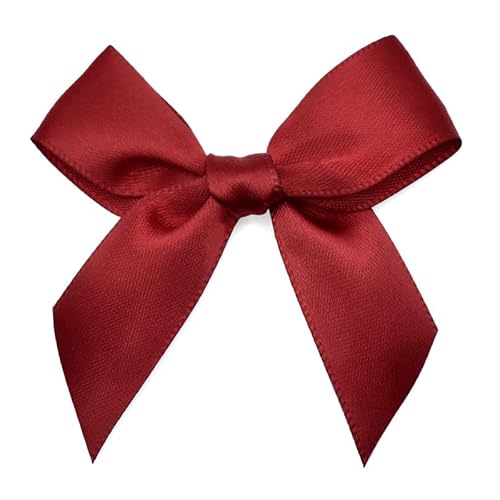 SYSUII 300 Stück Mini Satinband Schleifen, 6cm Satin Band Deko Schleifen Mini-Schleifen Klein Satin Band Schleife für Nähen,Scrapbooking,DIY Basteln Hochzeit Valentinstag Geschenkschleifen -Weinrot SYSUII 300 Stück Mini Satinband Schleifen, 6cm Satin Band Deko Schleifen Mini-Schleifen Klein Satin Band Schleife für Nähen,Scrapbooking,DIY Basteln Hochzeit Valentinstag Geschenkschleifen -Weinrot von SYSUII