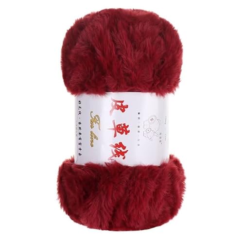 SYSUII 4 x 100 g Kunstpelz Garn - Plüschgarn Häkelgarn Wolle Wimperngarn Polyestergarn Handstrickgarne Flauschiges Kunstfellgarn Fellgarn Fellwolle zum Häkeln Pullover,Schal,Mütze -weinrot SYSUII 4 x 100 g Kunstpelz Garn - Plüschgarn Häkelgarn Wolle Wimperngarn Polyestergarn Handstrickgarne Flauschiges Kunstfellgarn Fellgarn Fellwolle zum Häkeln Pullover,Schal,Mütze -weinrot von SYSUII