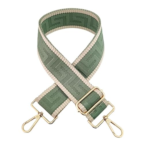 SYSUII 5cm Breiter Schultergurt längenverstellbarer Tragegurt 72-130CM Tragegurt Schulterriemen mit Karabiner für Tragetaschen Handtasche Taschengurte zum Wechseln für Canvas Tasche -Grün Beige SYSUII 5cm Breiter Schultergurt längenverstellbarer Tragegurt 72-130CM Tragegurt Schulterriemen mit Karabiner für Tragetaschen Handtasche Taschengurte zum Wechseln für Canvas Tasche -Grün Beige von SYSUII