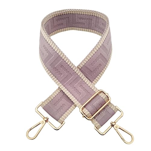 SYSUII 5cm Breiter Schultergurt längenverstellbarer Tragegurt 72-130CM Tragegurt Schulterriemen mit Karabiner für Tragetaschen Handtasche Taschengurte zum Wechseln für Canvas Tasche -Hellviolett SYSUII 5cm Breiter Schultergurt längenverstellbarer Tragegurt 72-130CM Tragegurt Schulterriemen mit Karabiner für Tragetaschen Handtasche Taschengurte zum Wechseln für Canvas Tasche -Hellviolett von SYSUII