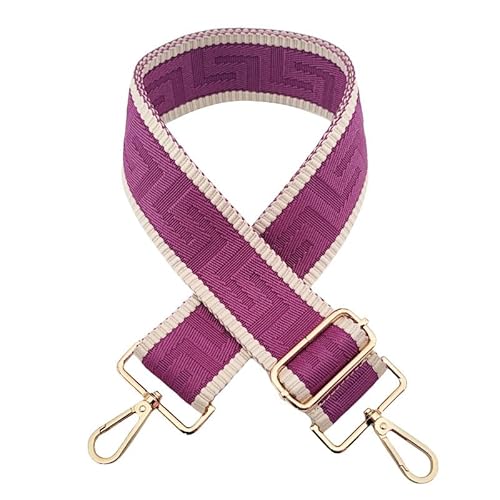 SYSUII 5cm Breiter Schultergurt längenverstellbarer Tragegurt 72-130CM Tragegurt Schulterriemen mit Karabiner für Tragetaschen Handtasche Taschengurte zum Wechseln für Canvas Tasche -Lila SYSUII 5cm Breiter Schultergurt längenverstellbarer Tragegurt 72-130CM Tragegurt Schulterriemen mit Karabiner für Tragetaschen Handtasche Taschengurte zum Wechseln für Canvas Tasche -Lila von SYSUII