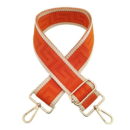 SYSUII 5cm Breiter Schultergurt längenverstellbarer Tragegurt 72-130CM Tragegurt Schulterriemen mit Karabiner für Tragetaschen Handtasche Taschengurte zum Wechseln für Canvas Tasche -Orange SYSUII 5cm Breiter Schultergurt längenverstellbarer Tragegurt 72-130CM Tragegurt Schulterriemen mit Karabiner für Tragetaschen Handtasche Taschengurte zum Wechseln für Canvas Tasche -Orange von SYSUII