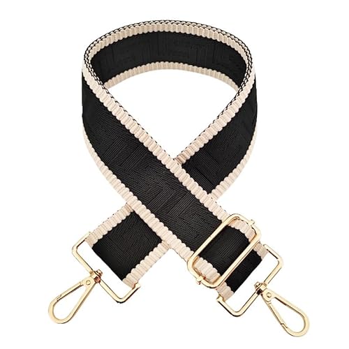 SYSUII 5cm Breiter Schultergurt längenverstellbarer Tragegurt 72-130CM Tragegurt Schulterriemen mit Karabiner für Tragetaschen Handtasche Taschengurte zum Wechseln für Canvas Tasche -Schwarz SYSUII 5cm Breiter Schultergurt längenverstellbarer Tragegurt 72-130CM Tragegurt Schulterriemen mit Karabiner für Tragetaschen Handtasche Taschengurte zum Wechseln für Canvas Tasche -Schwarz von SYSUII