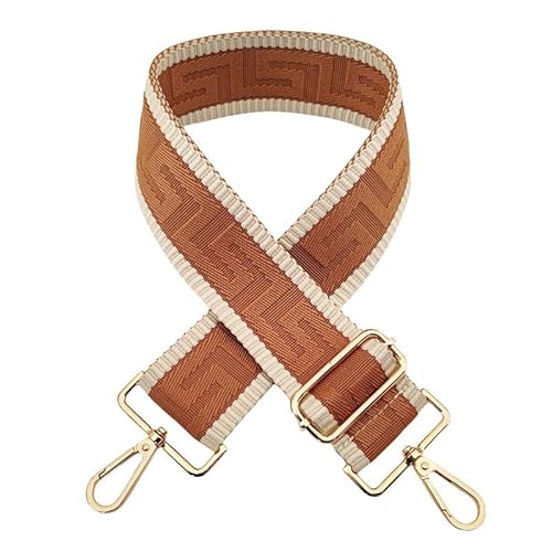 SYSUII 5cm Breiter Schultergurt längenverstellbarer Tragegurt 72-130CM Tragegurt Schulterriemen mit Karabiner für Tragetaschen Handtasche Taschengurte zum Wechseln für Canvas Tasche -braun SYSUII 5cm Breiter Schultergurt längenverstellbarer Tragegurt 72-130CM Tragegurt Schulterriemen mit Karabiner für Tragetaschen Handtasche Taschengurte zum Wechseln für Canvas Tasche -braun von SYSUII