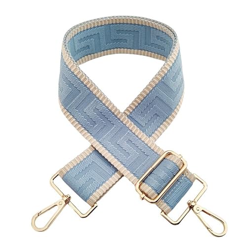 SYSUII 5cm Breiter Schultergurt längenverstellbarer Tragegurt 72-130CM Tragegurt Schulterriemen mit Karabiner für Tragetaschen Handtasche Taschengurte zum Wechseln für Canvas Tasche -hellblau SYSUII 5cm Breiter Schultergurt längenverstellbarer Tragegurt 72-130CM Tragegurt Schulterriemen mit Karabiner für Tragetaschen Handtasche Taschengurte zum Wechseln für Canvas Tasche -hellblau von SYSUII