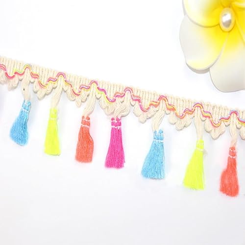 SYSUII 5m Pompons Borte zum Basteln, Quaste Trim Band Pompon Borte Fringe Bommelborte Pom Poms Balls Fransenbesatz Pom Girlande für DIY Basteln Apparel Kleidung,Kostüme,Nähen,Dekoration SYSUII 5m Pompons Borte zum Basteln, Quaste Trim Band Pompon Borte Fringe Bommelborte Pom Poms Balls Fransenbesatz Pom Girlande für DIY Basteln Apparel Kleidung,Kostüme,Nähen,Dekoration von SYSUII