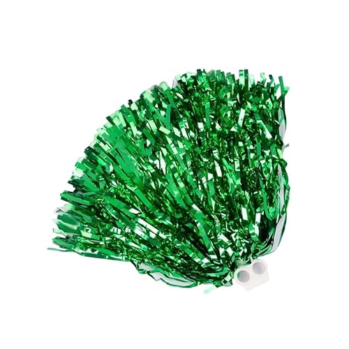 SYSUII 6 Stück 50g Cheer Leader Poms Pom - Cheerleader Poms Hand Blumen Cheerleading Poms Sport Party Tanzwedel Cheerleader Pompons für Sporttreffen Stadion Party Bühnenleistung -Grün von SYSUII