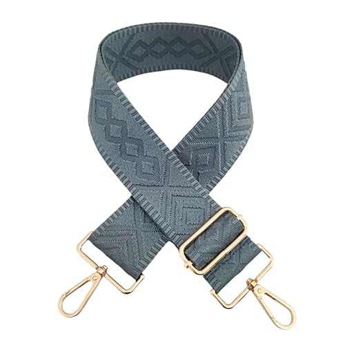 SYSUII Breiter Schultergurt Tragegurt 72-130CM Verstellbarer Ersatzgürtel Breit 5cm Umhängetaschengurt Einfarbig Schulterriemen für Schultertaschen Handtasche DIY Zubehör für Tasche -Grau Blau SYSUII Breiter Schultergurt Tragegurt 72-130CM Verstellbarer Ersatzgürtel Breit 5cm Umhängetaschengurt Einfarbig Schulterriemen für Schultertaschen Handtasche DIY Zubehör für Tasche -Grau Blau von SYSUII