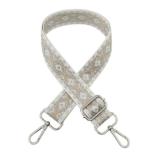 SYSUII Breiter Taschengurt Schultergurt für Taschen Breit 3.8cm, 72-130CM Tragegurt Schulterriemen mit Karabiner für Schultertaschen Taschen Handtaschen für Damen Taschen DIY Zubehör -Weiße Beige SYSUII Breiter Taschengurt Schultergurt für Taschen Breit 3.8cm, 72-130CM Tragegurt Schulterriemen mit Karabiner für Schultertaschen Taschen Handtaschen für Damen Taschen DIY Zubehör -Weiße Beige von SYSUII