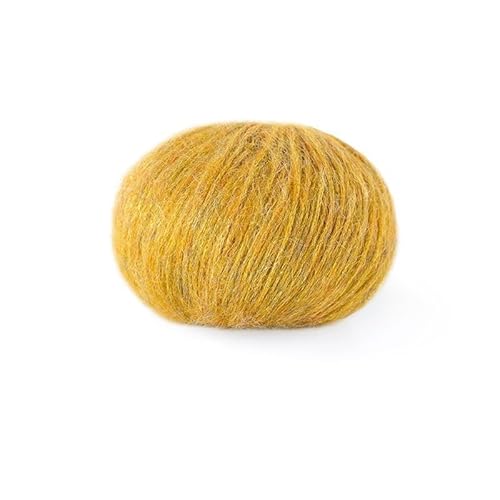 SYSUII Mohair 50g Mohairwolle Handstrickgarn zum Stricken & Häkeln Handstrickgarn Häkelgarn Strickgarn Weicher Wolle zum Häkeln Wollgarn für DIY Basteln Hüte Schal Pullover Decke Kissen -Gold SYSUII Mohair 50g Mohairwolle Handstrickgarn zum Stricken & Häkeln Handstrickgarn Häkelgarn Strickgarn Weicher Wolle zum Häkeln Wollgarn für DIY Basteln Hüte Schal Pullover Decke Kissen -Gold von SYSUII