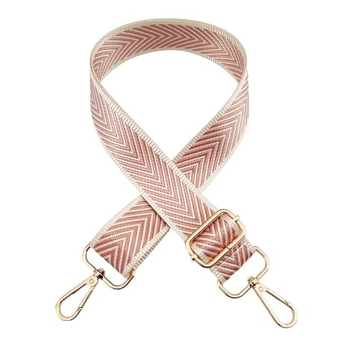 SYSUII Schultergurt Für Taschen 3.8cm Breiter Taschengurt für Damen Herren 72-130CM Verstellbarer Schultergurt für Umhängetasche Handtasche Taschengurte zum Wechseln für Crossbody Bag -Hellrosa SYSUII Schultergurt Für Taschen 3.8cm Breiter Taschengurt für Damen Herren 72-130CM Verstellbarer Schultergurt für Umhängetasche Handtasche Taschengurte zum Wechseln für Crossbody Bag -Hellrosa von SYSUII